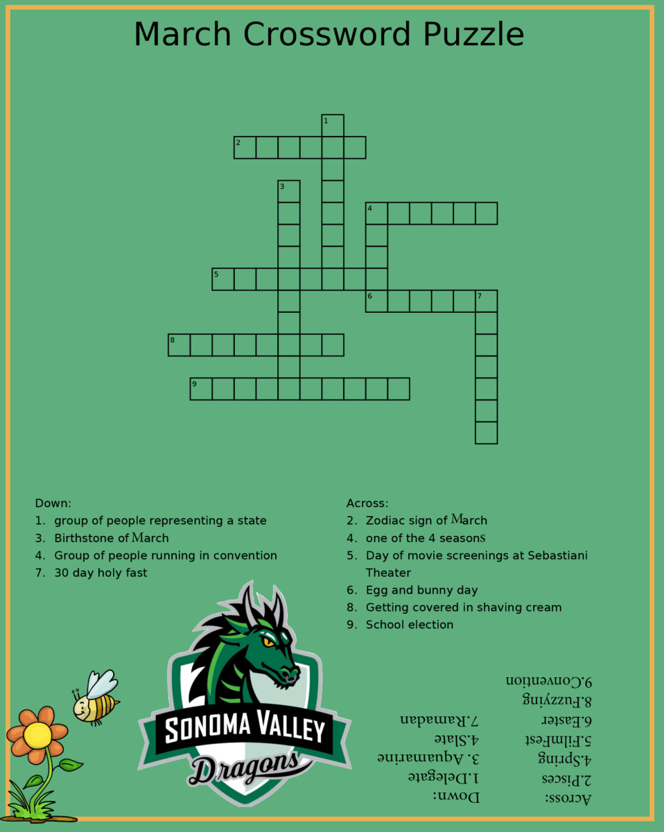 March Crossword Puzzle Dragon s Tale