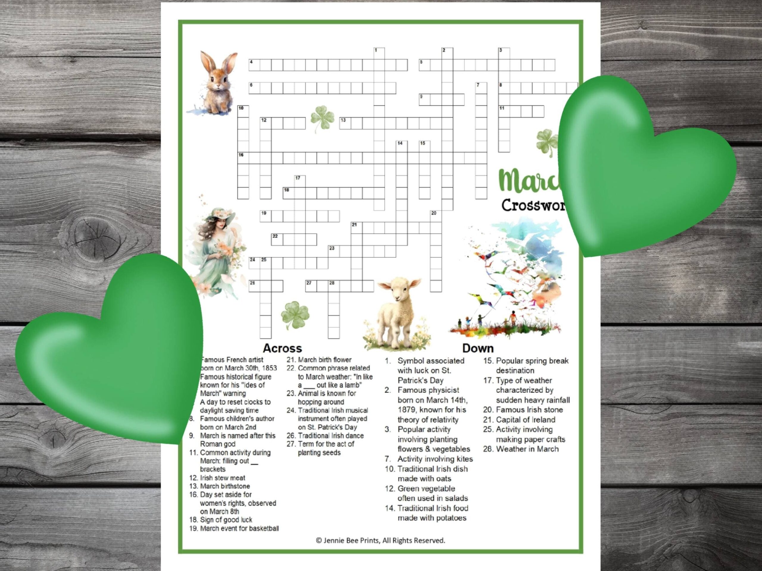 March Crossword Puzzle Family Friendly Fun Printable Puzzles For Adults Seniors Teens U0026 Kids Spring Break Group Printable Crossword Etsy Canada March Crossword Puzzle Family Friendly Fun Printable Puzzles For Adults Seniors Teens U0026 Kids Spring Break Group Printable Crossword Etsy Canada