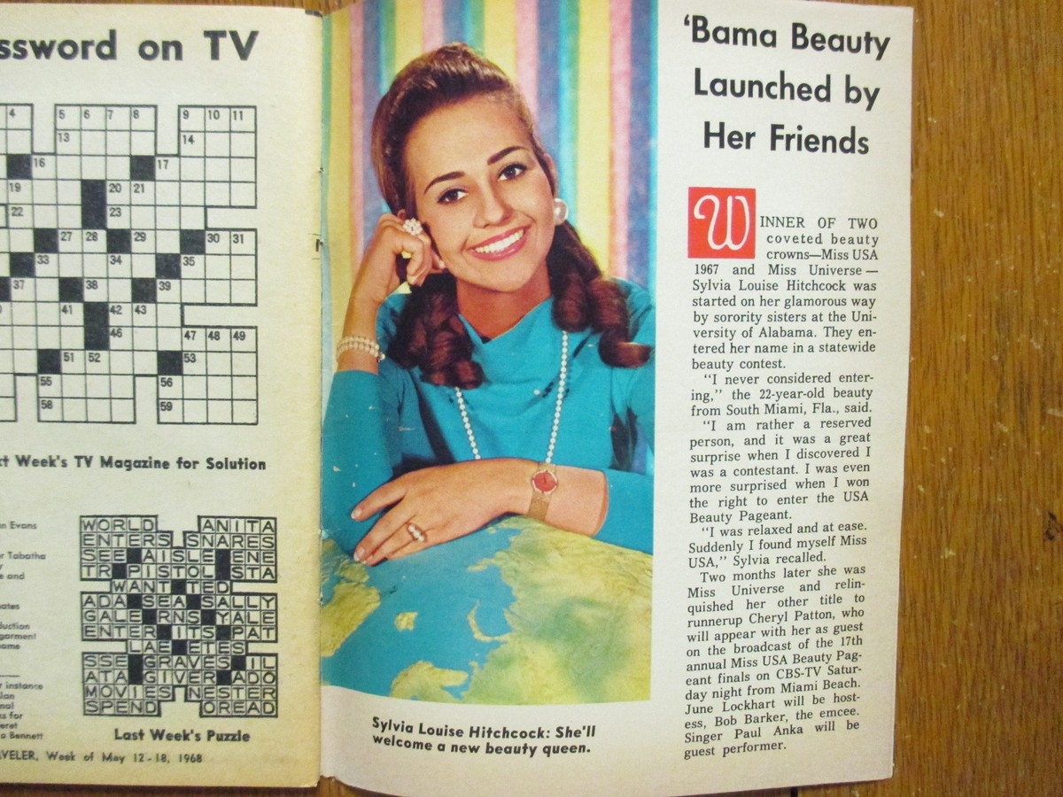 May 1968 Boston Sunday Herald TV Magaz SYLVIA HITCHCOCK GOLDIE 