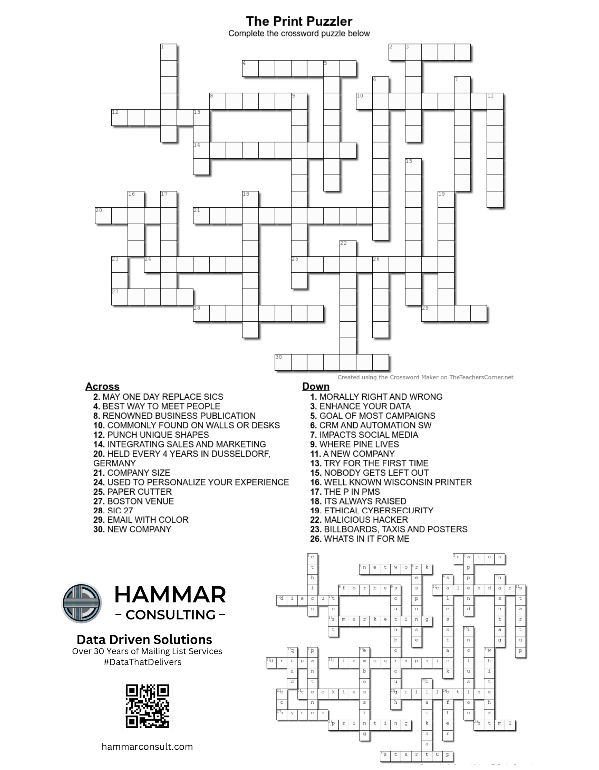 May 2025 Magazine Crossword Answers PINE