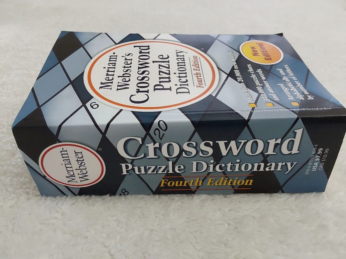 Merriam Webster s Crossword Puzzle Dictionary Fourth Edition New Words EBay