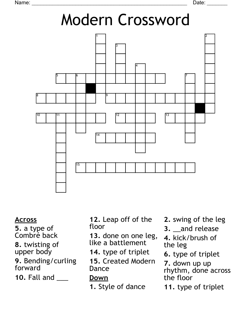 Modern Crossword WordMint