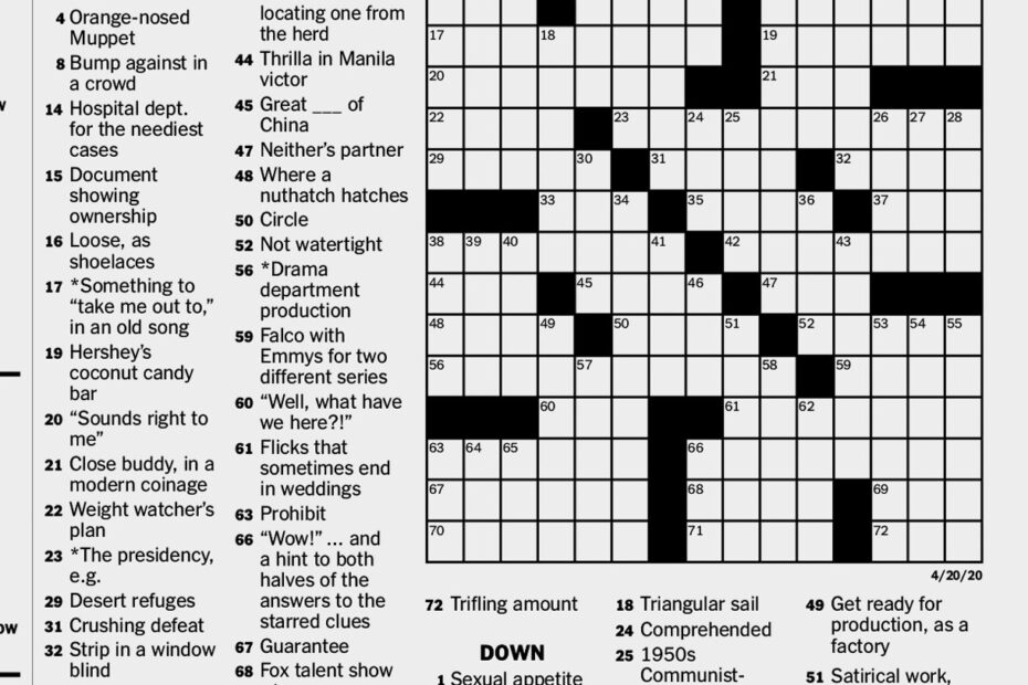 More Puzzles To Pass The Time The New York Times