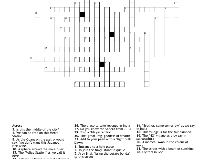 Mumbai Railway And Metro Stations Crossword WordMint