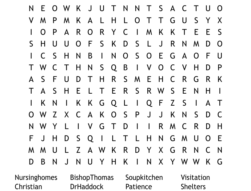 NEA Home Mission Word Search WordMint