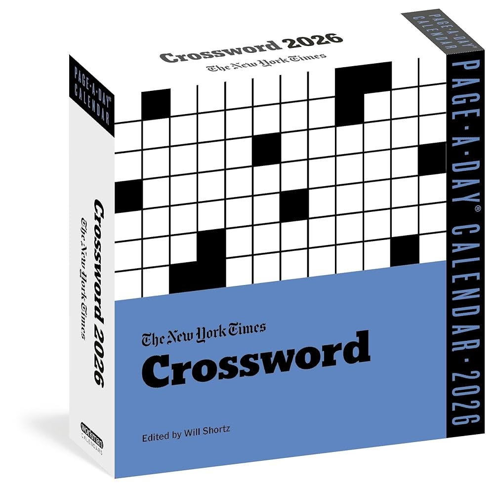 New York Times Crossword Page A Day Calendar 2026 Shortz Will 