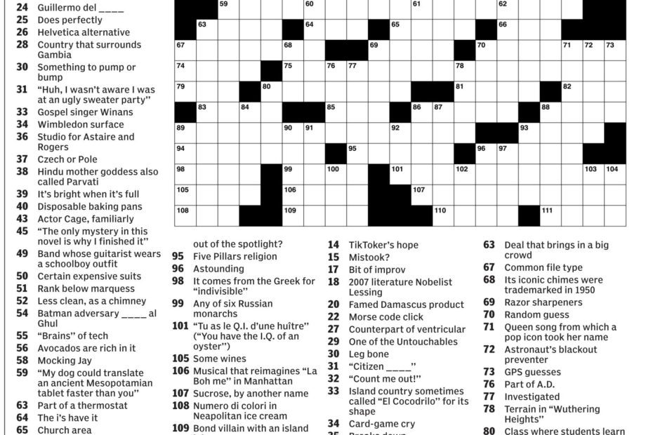 New York Times Daily Crossword Puzzles