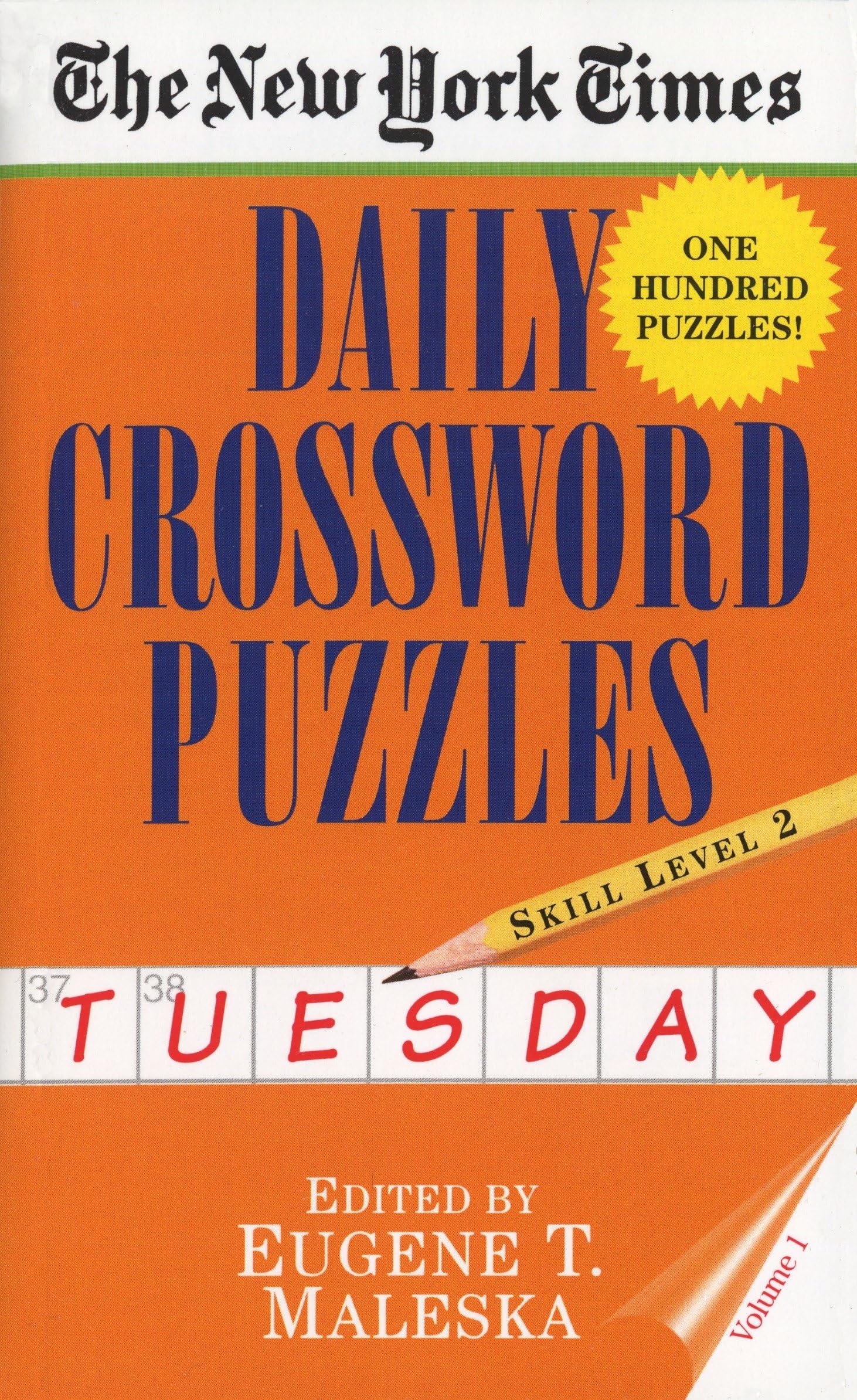 New York Times Daily Crossword Puzzles Tuesday Volume I New 