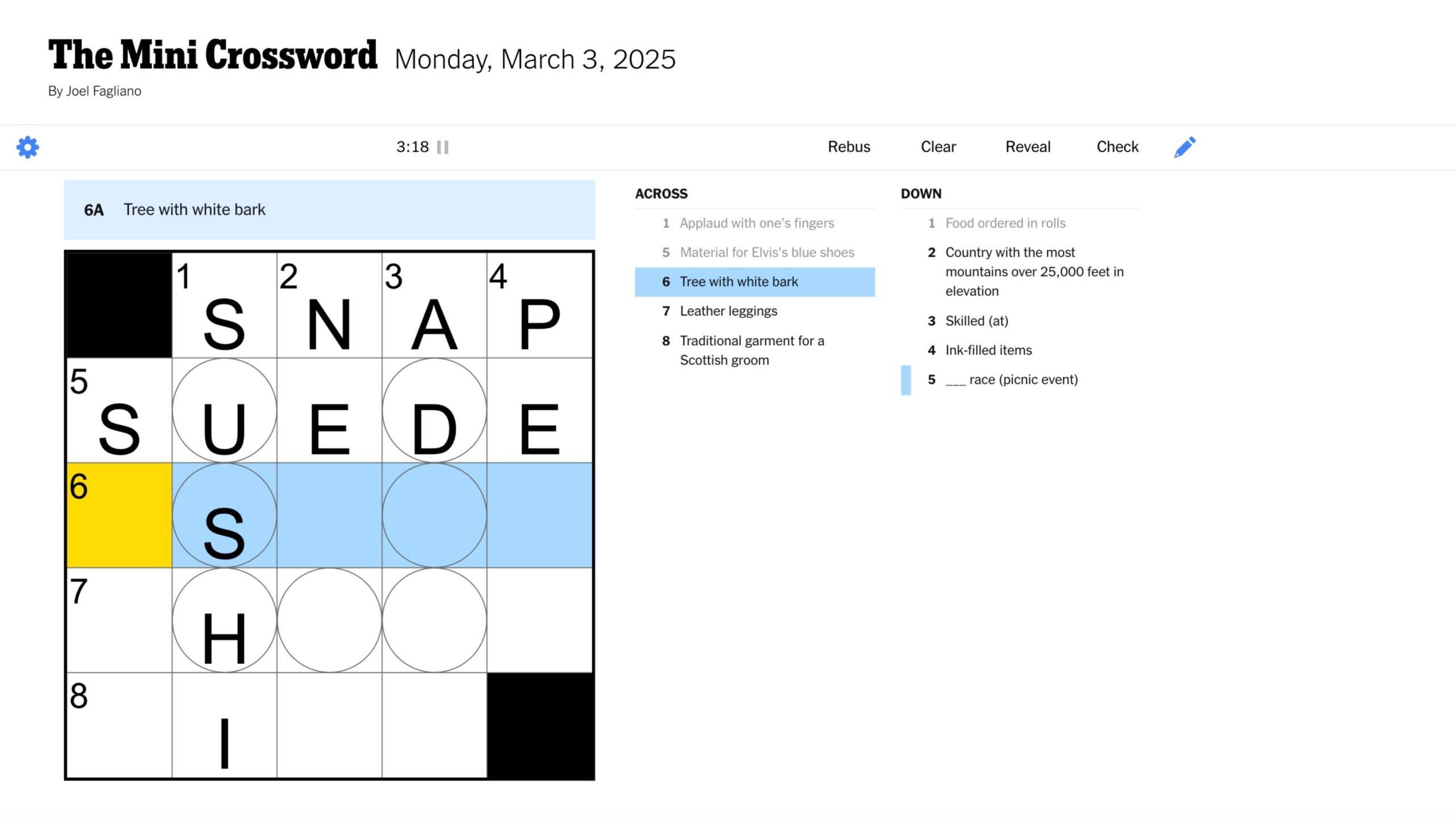 New York Times Mini Crossword Clues And Answers For May 30 2025
