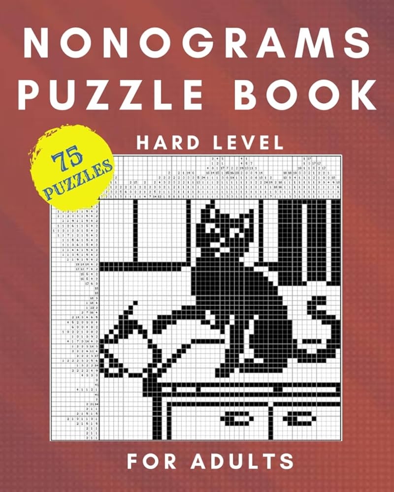 Nonogram Puzzle Book For Adults 75 Hard Level Japanese Crossword Pictures Griddlers Cross Hanjie Logic Puzzles With Included Solutions Brainteas Ashley 9798320133362 Amazon Books