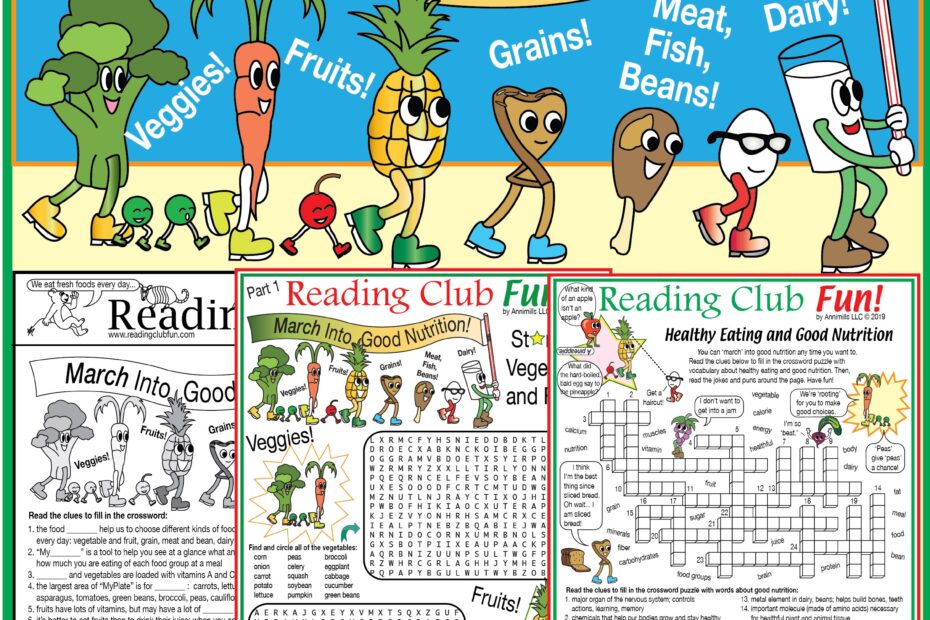 Nutrition For Better Health Puzzle Activity Set Made By Teachers
