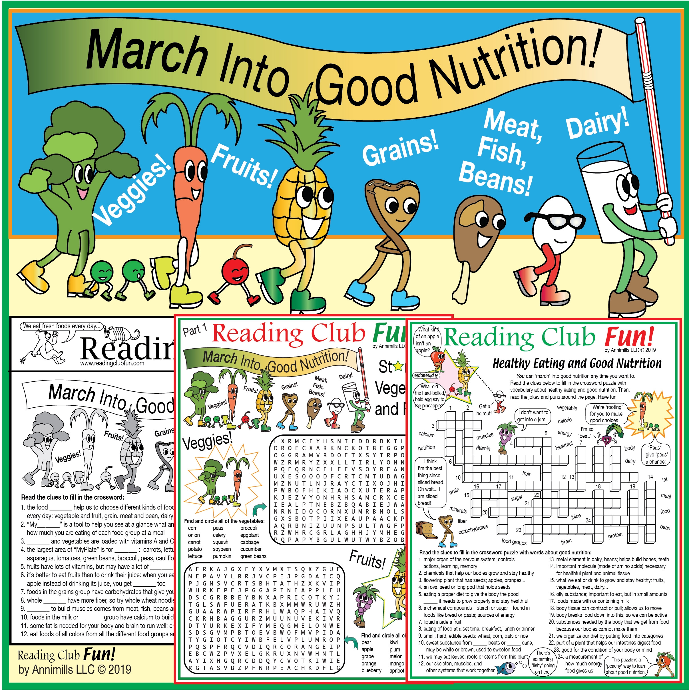 Nutrition For Better Health Puzzle Activity Set Made By Teachers