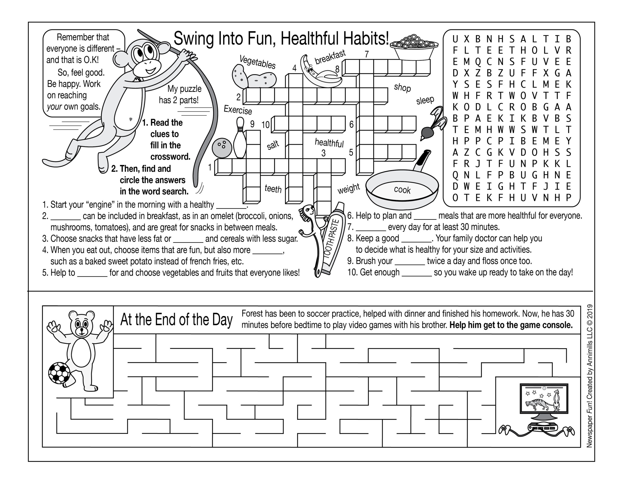 Nutrition For Better Health Puzzle Activity Set Made By Teachers