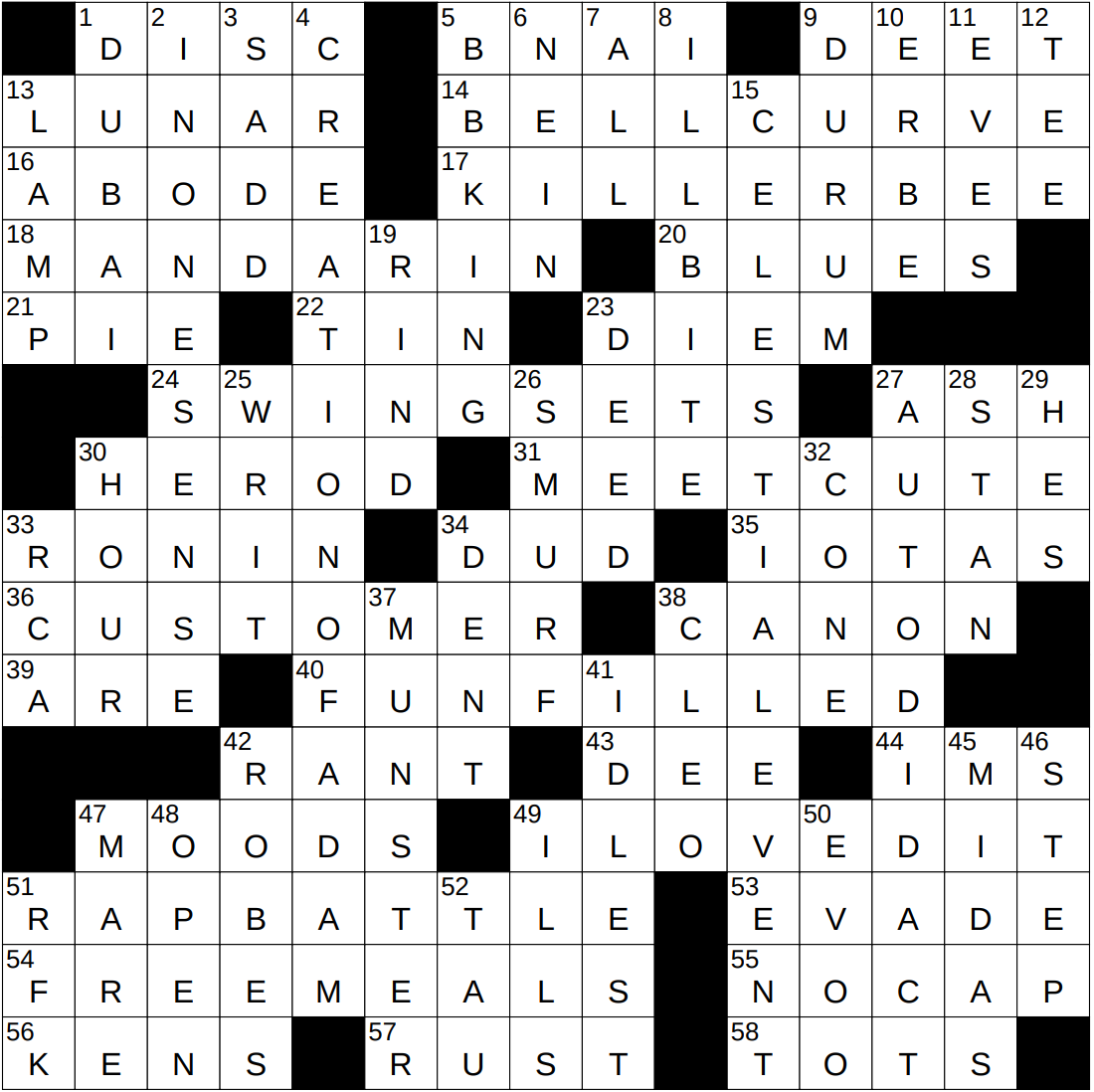 NYXCrossword Answers To The New York Times Crossword