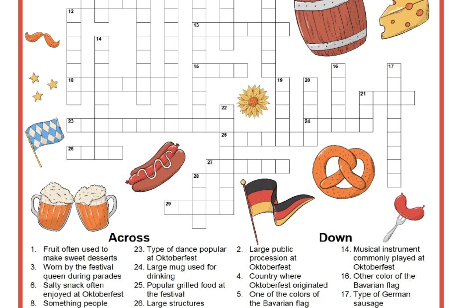 Oktoberfest Crossword Puzzle