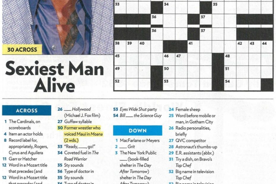 People Magazine Crossword Puzzles Printable Printable Design Resources