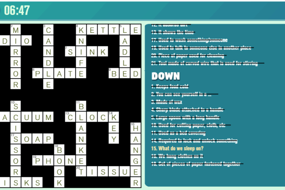 Play Crossword Casual Game Free Online Easy Crossword Puzzles Video Game For Kids U0026 Adults