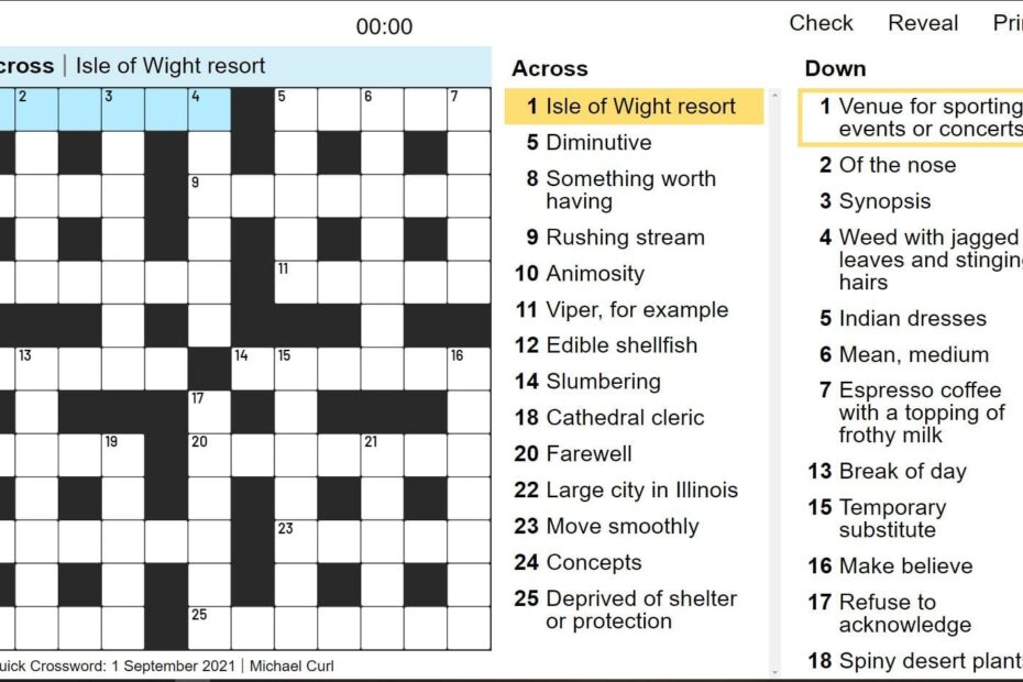 Play The Best Daily Quick Crossword From AARP Games