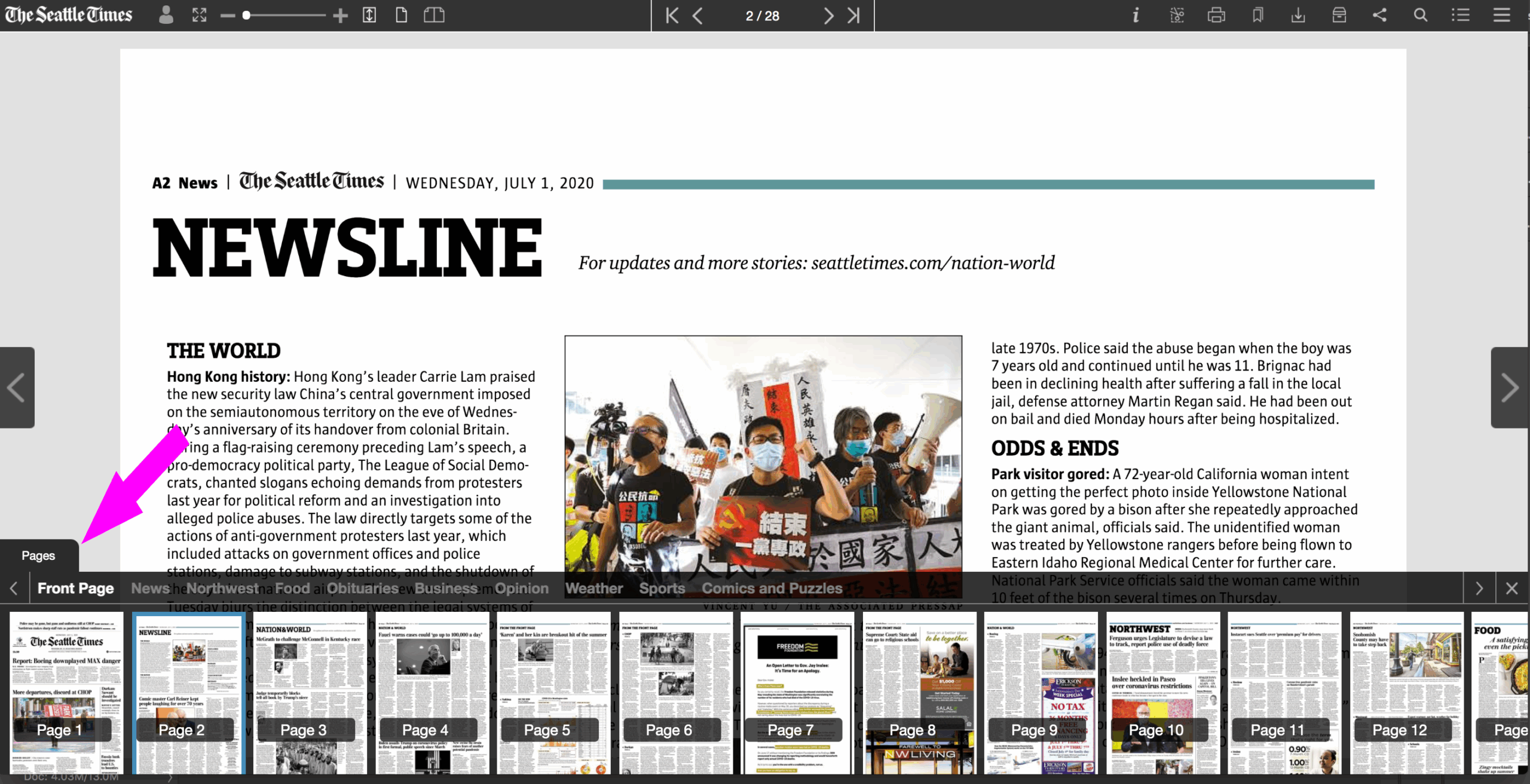 Print Replica FAQs The Seattle Times