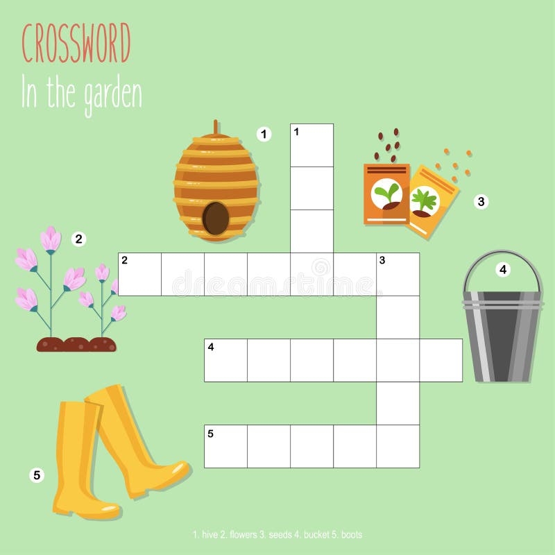Printable Crossword Puzzles Easy Stock Illustrations 107 