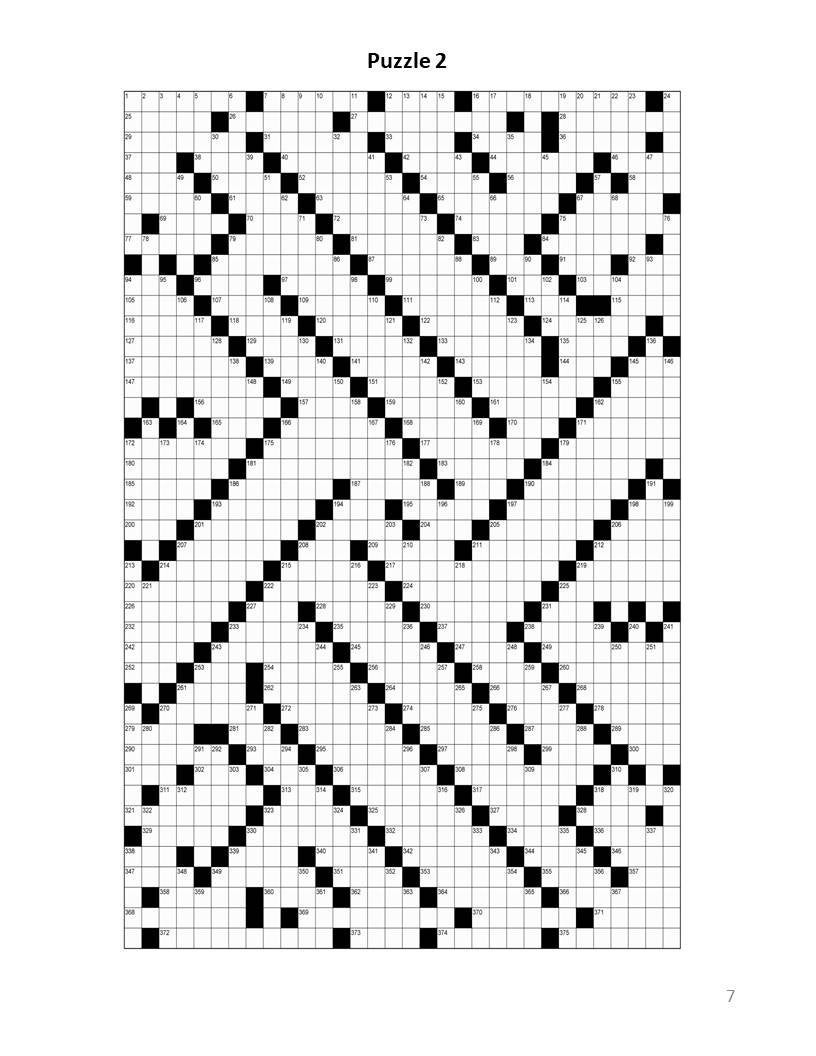 Printable Giant Crossword Puzzles For Seniors Digital Download 40 