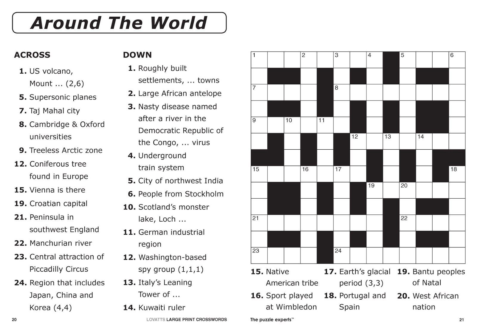 Printable Puzzles For 13 Year Olds Printable Crossword Puzzles 