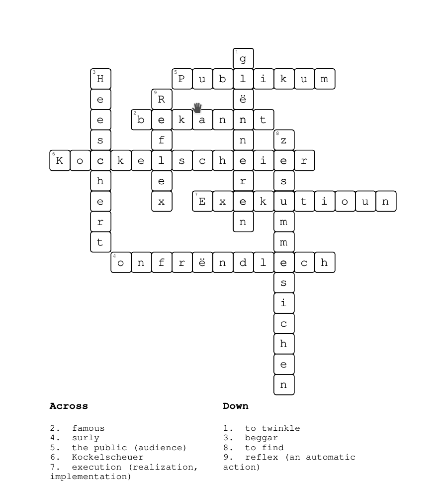 Random Crosswords