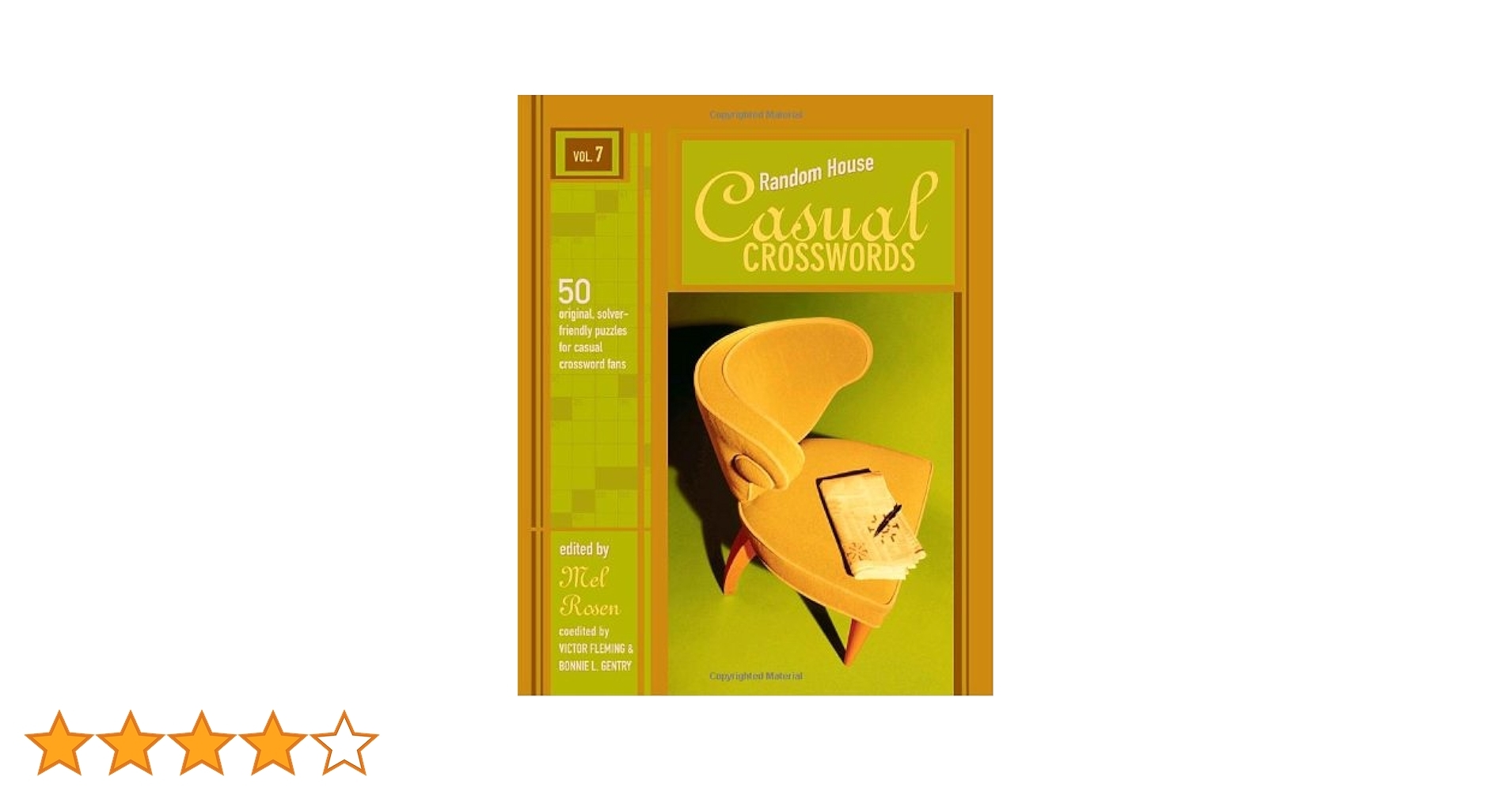 Random House Casual Crosswords Volume 7 Random House Crosswords Rosen Mel Fleming Victor Gentry Bonnie L Amazon Books