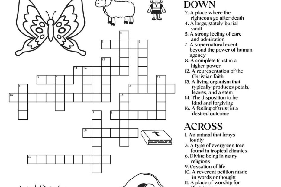 Resurrection Sunday Crossword Puzzle Beeloo Printable Crafts And