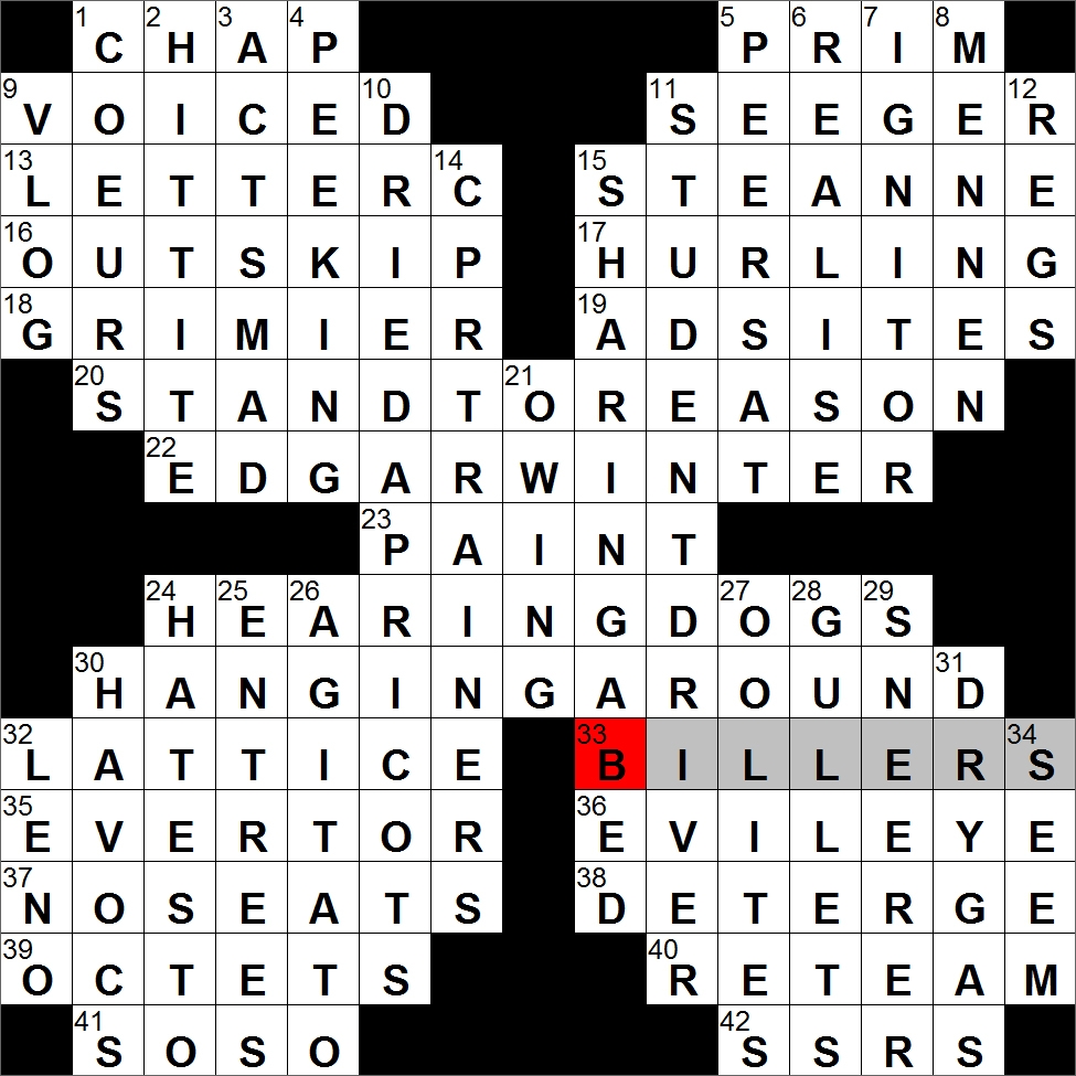 Rex Parker Does The NYT Crossword Puzzle Patroness Of Qu bec 