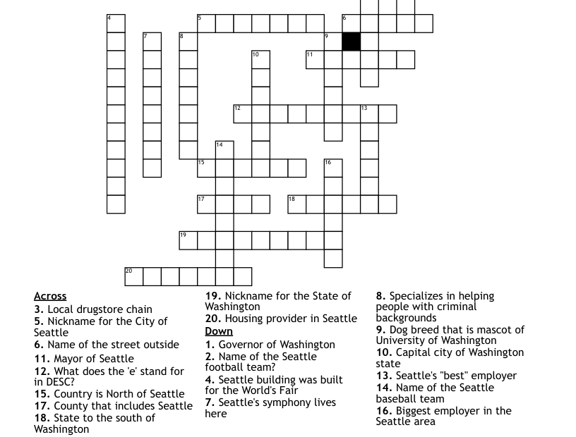 Seattle Crossword WordMint