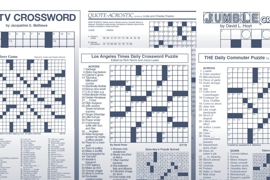 Six Original Crosswords Your Readers Can Rely On Tribune Content