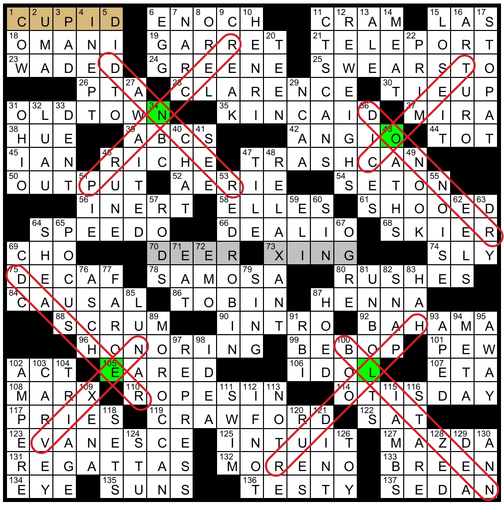 Solution To Evan Birnholz s Dec 22 Crossword Sign Of The Times 
