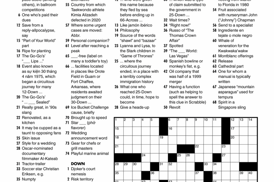 Solve The Puzzle The New York Times