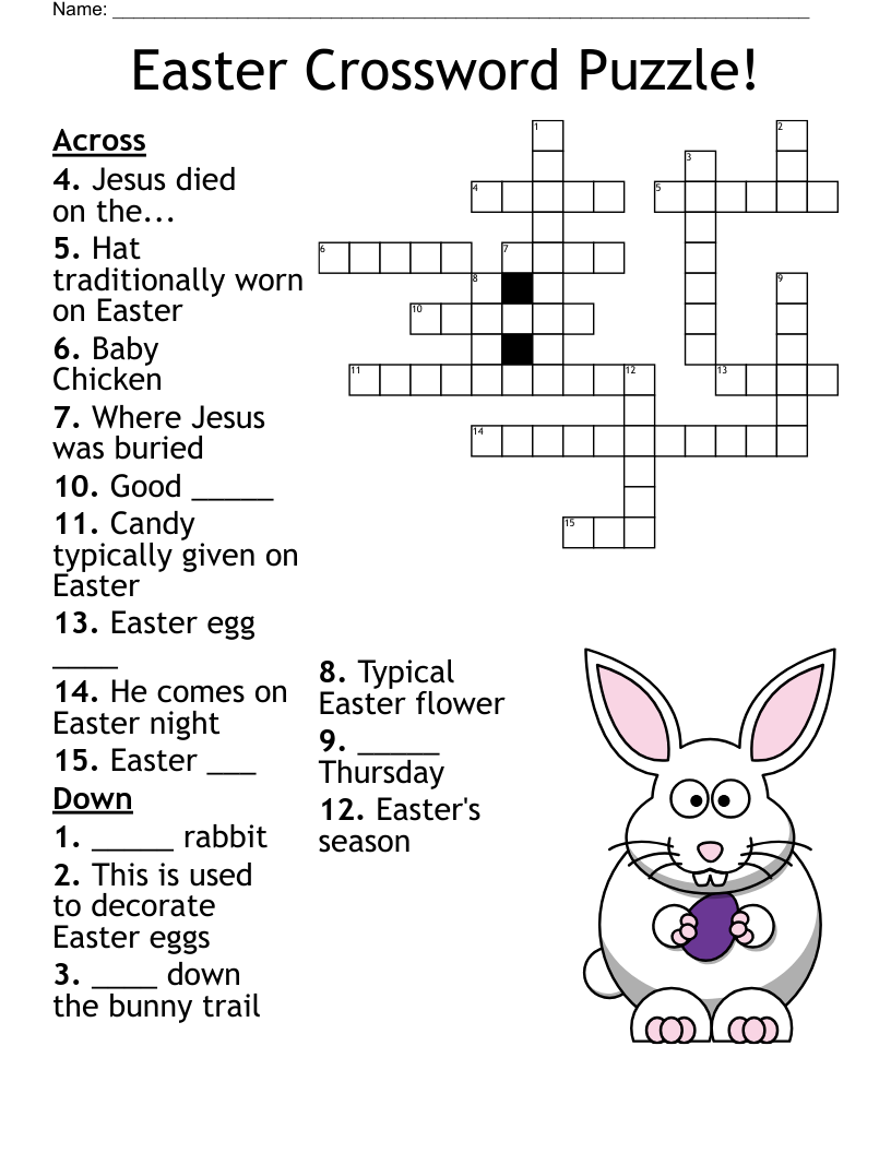 Stations Of The Cross Crossword WordMint