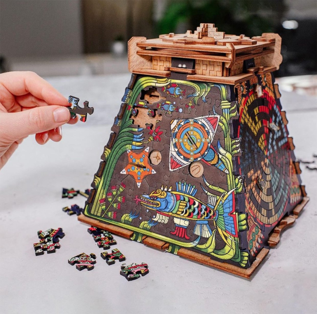 The CluePuzzle Is A 4 Sided Jigsaw Puzzle With A Twist