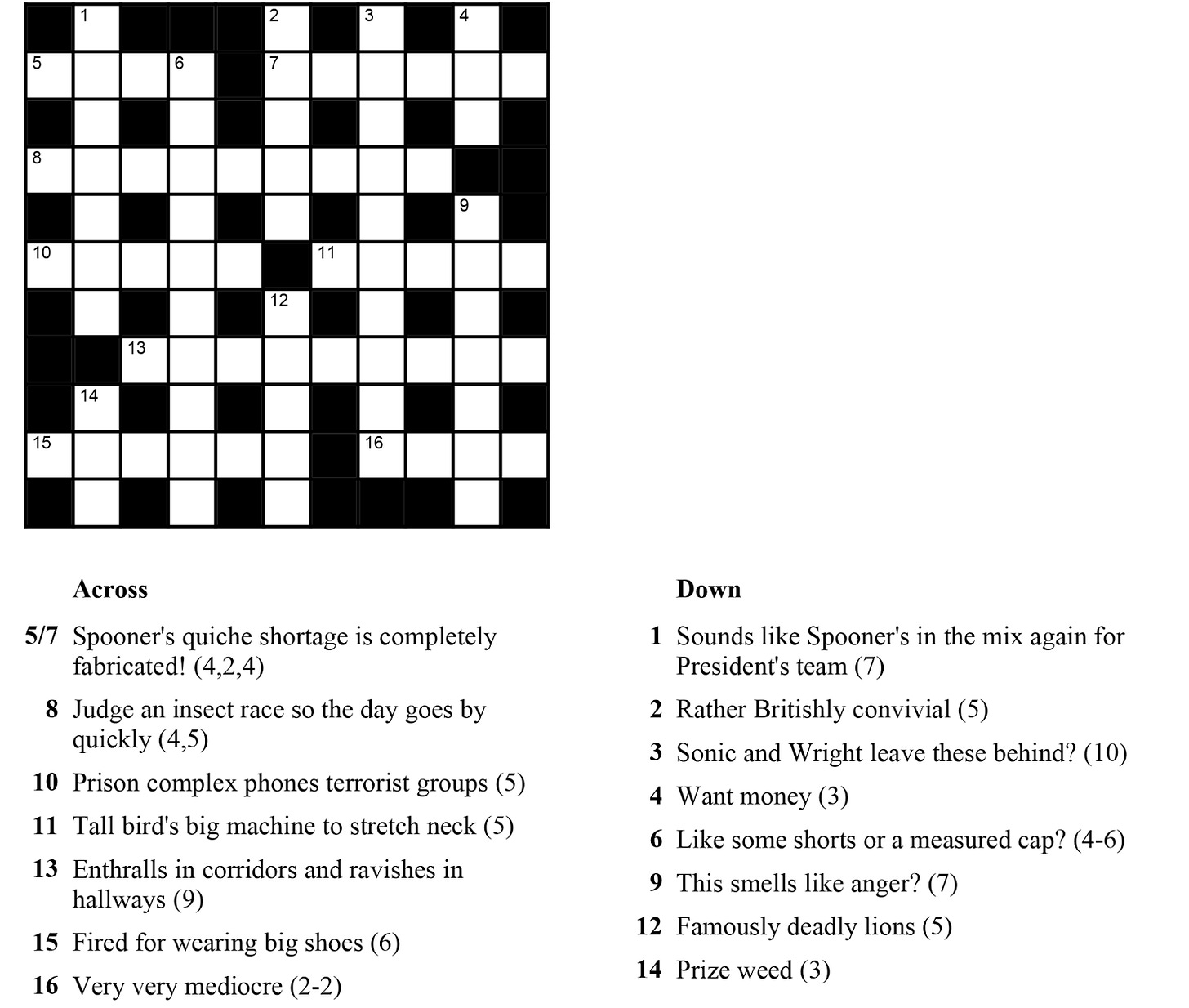 The Clues In This Puzzle Are All Riddles Or Dad Jokes