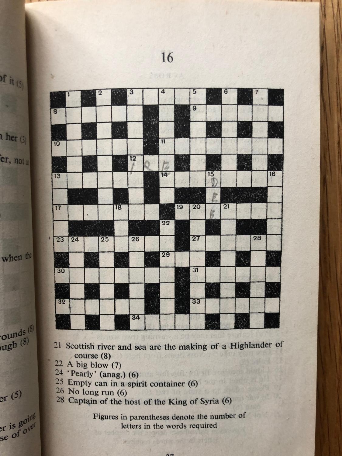 The Daily Telegraph Second Crossword Puzzle 