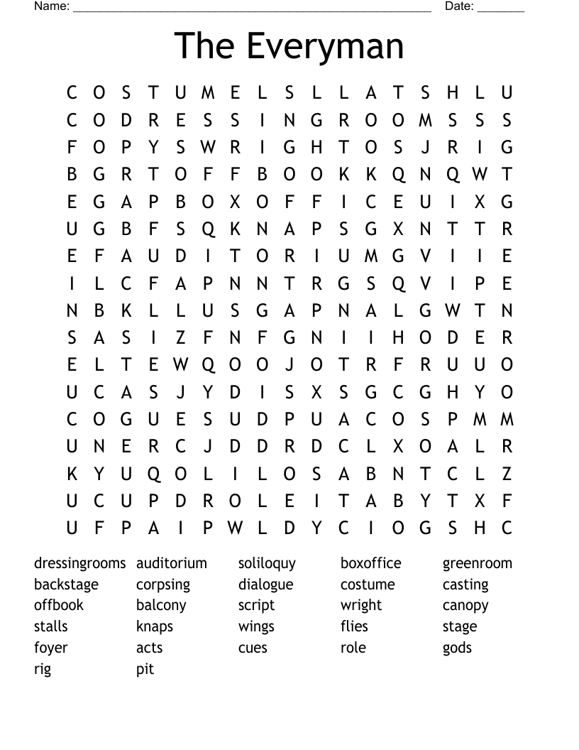 The Everyman Word Search WordMint