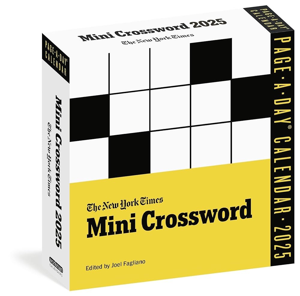 The New York Times Mini Crossword Page A Day Calendar 2025 For 