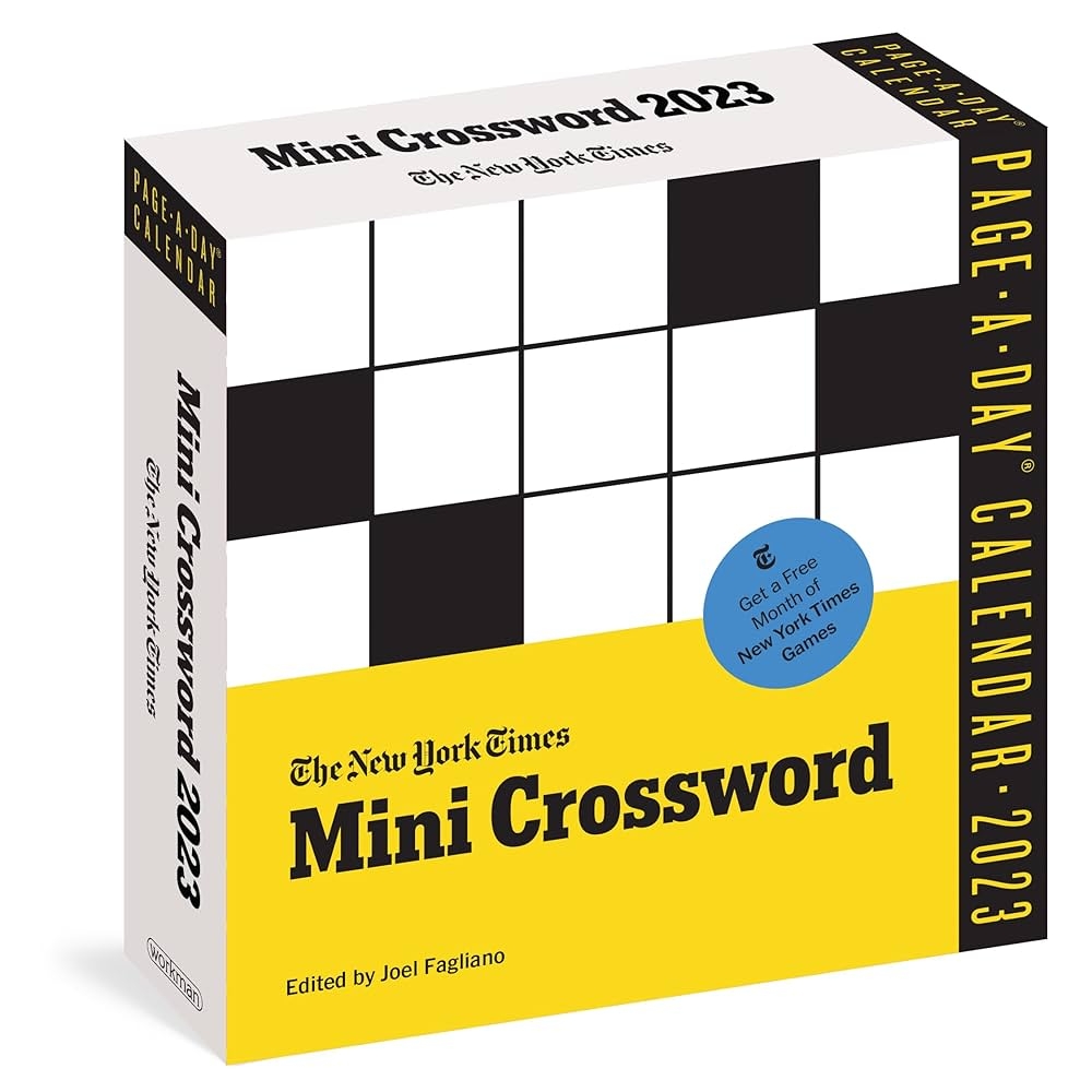 The New York Times Mini Crossword Page A Day Calendar For 2023 For Crossword Beginners And Puzzle Pros Workman Calendars Fagliano Joel 9781523516735 Amazon Books