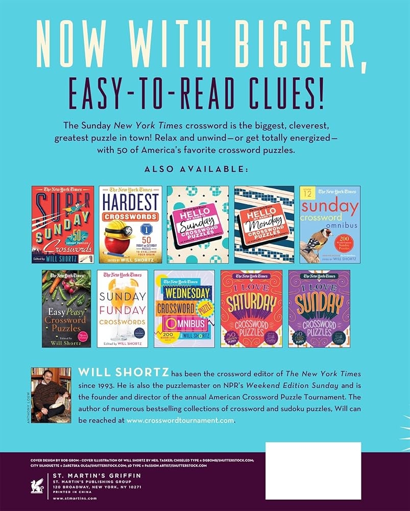 The New York Times Super Sunday Crosswords Volume 15 50 Sunday 