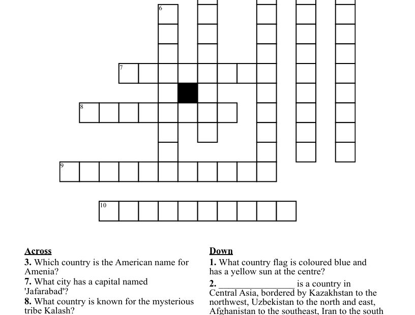 The Suffix Stan Crossword WordMint