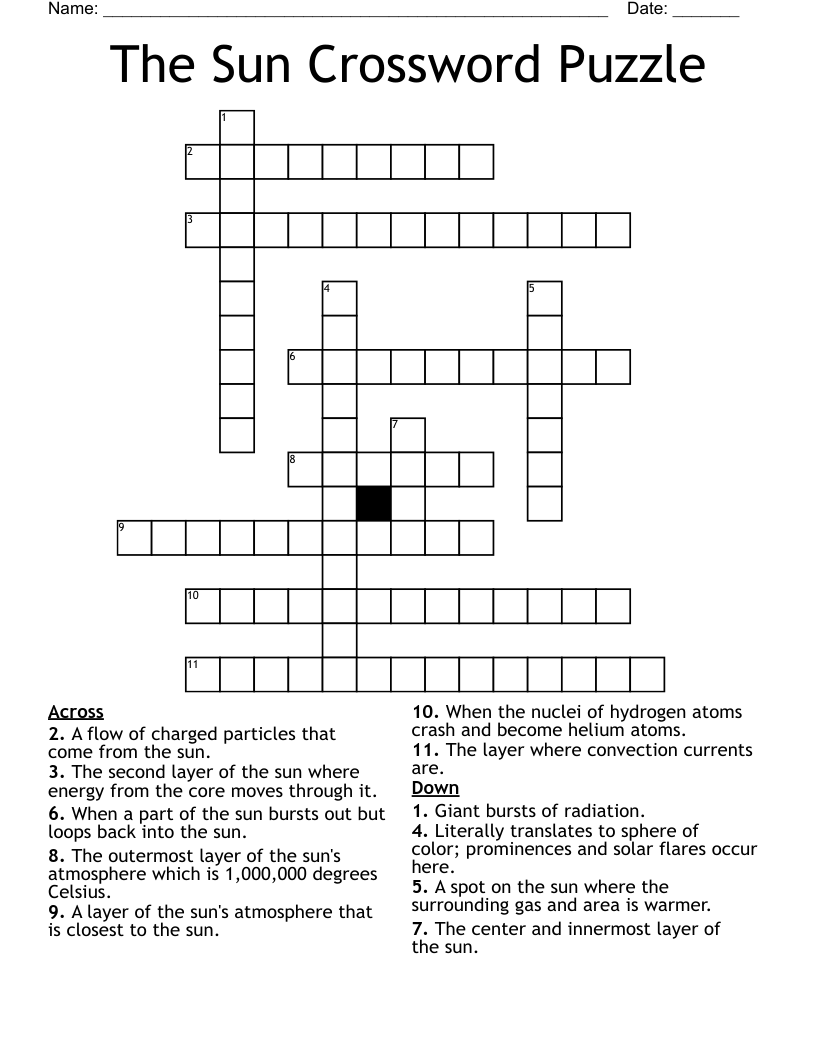 The Sun Crossword Puzzle WordMint