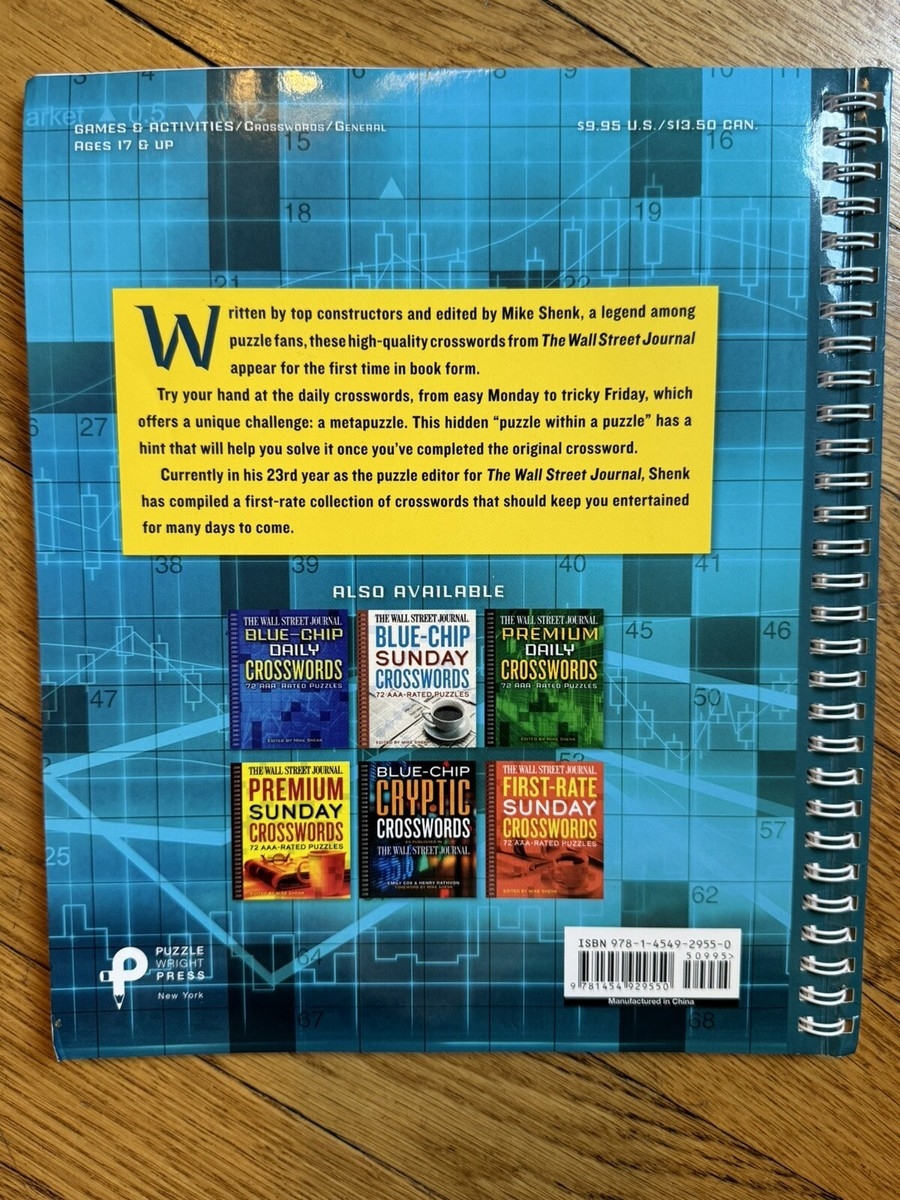 The Wall Street Journal First Rate Daily Crosswords 72 AAA Rated Puzzles 9781454929550 EBay