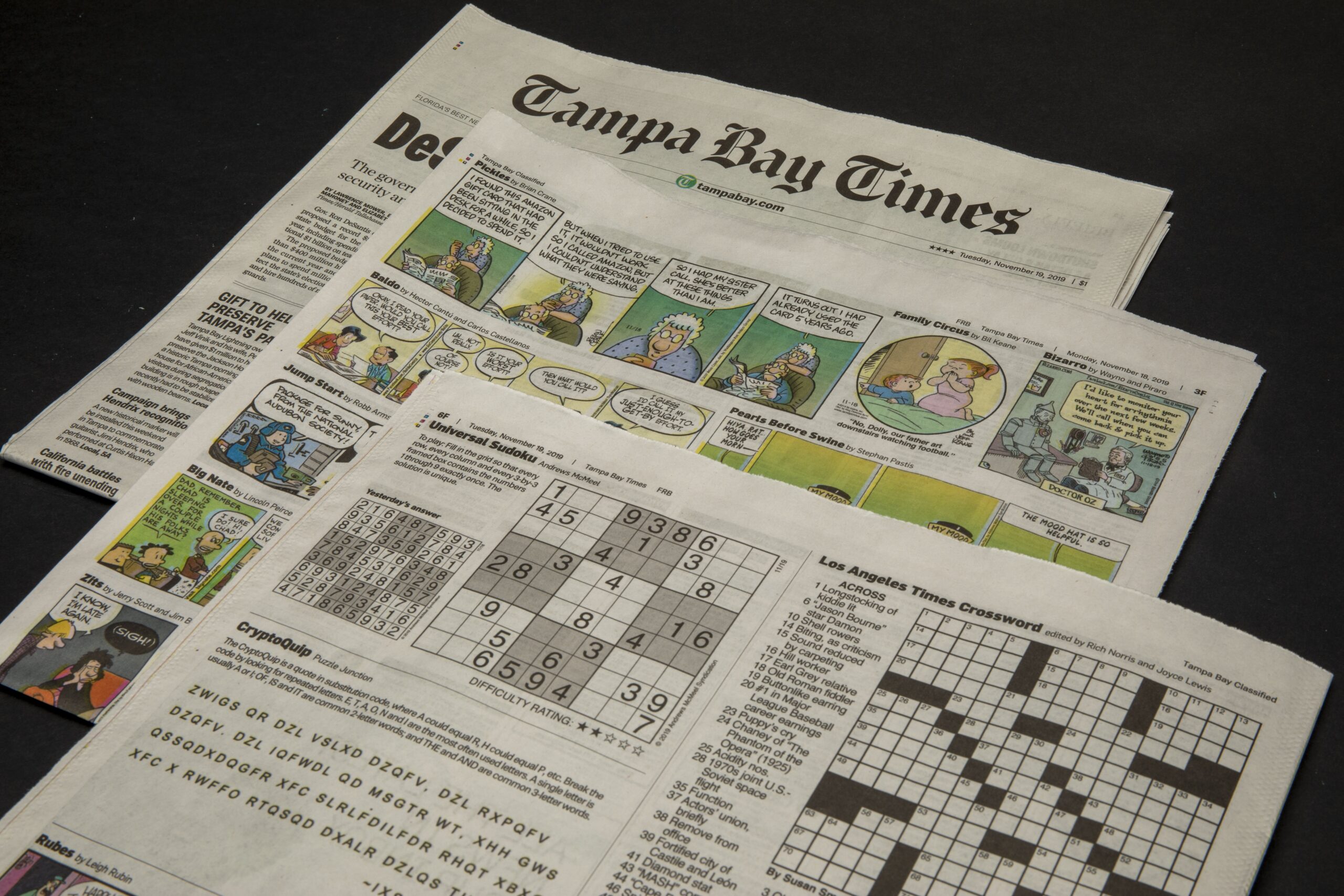 The Will Of The Readers Has Been Heard Crossword Returns To Tampa 