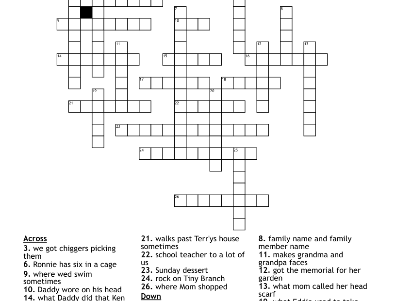 THEN AND NOW Crossword WordMint