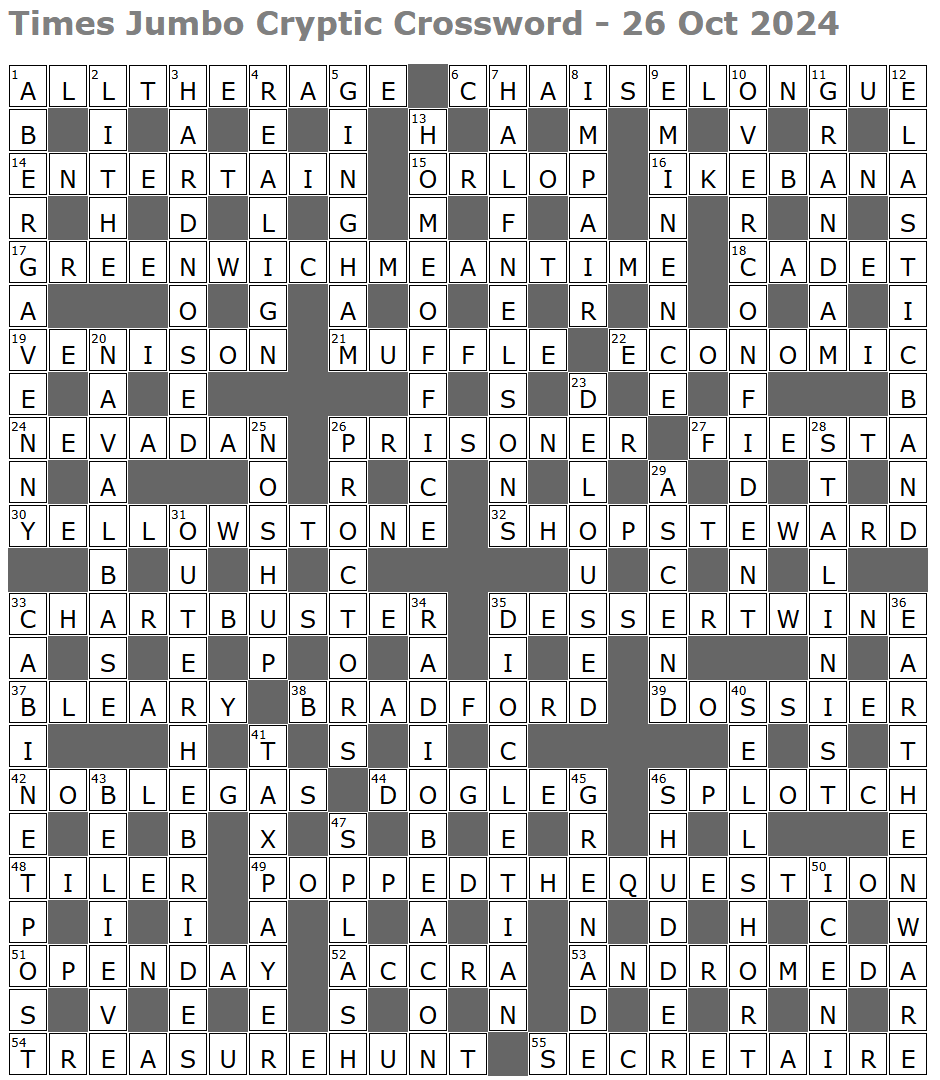 Times Jumbo Cryptic Crossword 1699 Lucian Poll s Web Ramblings