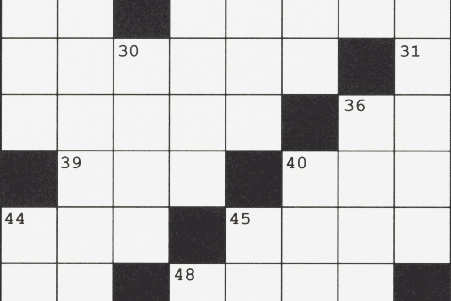 Today s Crossword Too Easy Try Solving Down Clues Only WSJ