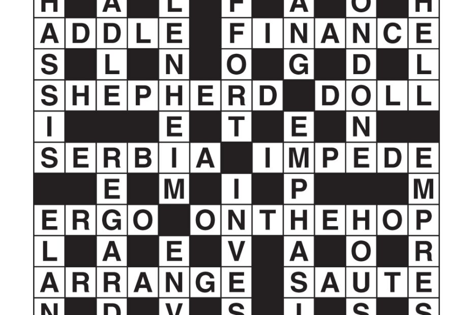 Two Speed Crossword Puzzler